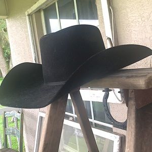 Twister Black Felt Cowboy Hat